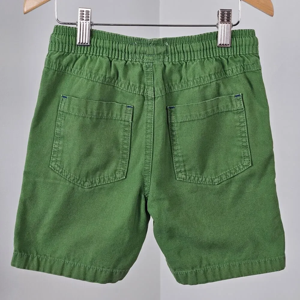 Mini Boden Skull Gray Tee T-Shirt Top Green‎ Shorts Bundle | Kid's 4-5
